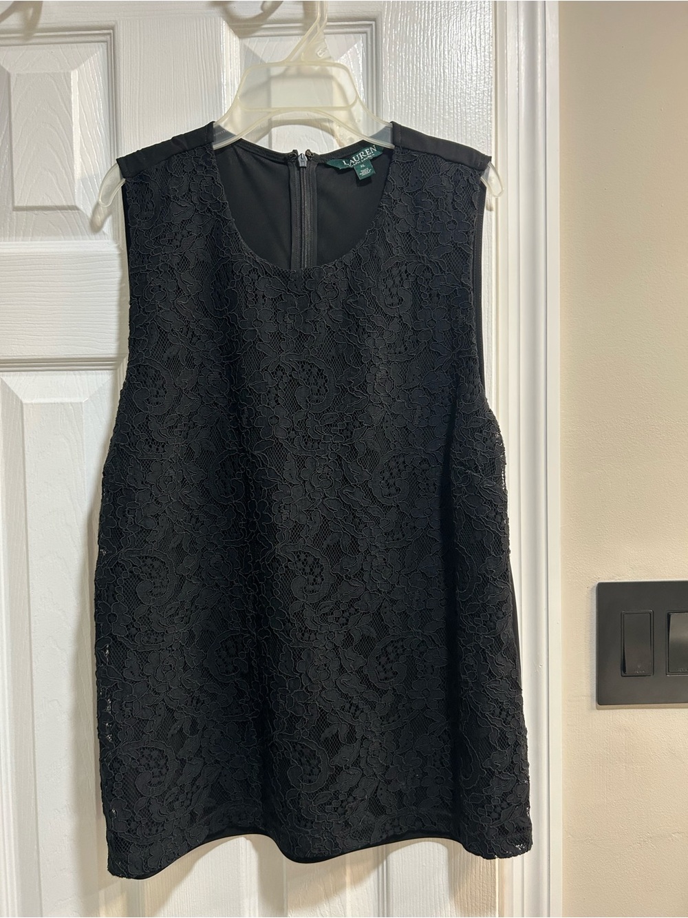 Lauren Ralph Lauren Black Lace Sleeveless tank